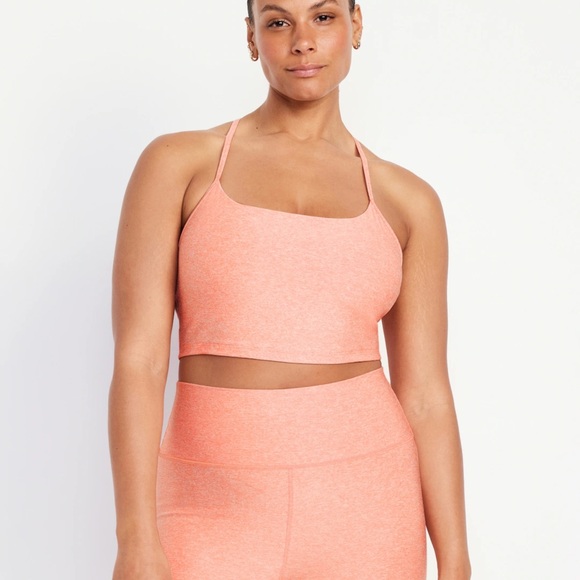 NWT OLD NAVY Light Support Cloud+ Sports Bra Color: Nectar - Picture 5 of 8